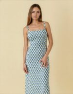 Floral Block Print Sleeveless Maxi Dress – Women’s Summer Wear