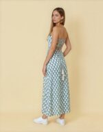 Floral Block Print Sleeveless Maxi Dress – Women’s Summer Wear - Image 3